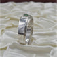 AAE 3515 Chandi Ring 925, Stone Emerald (Zamurd)