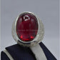 AAE 5831 Chandi Ring 925, Stone: Irani Poota Yaqoot - AmeerAliEnterprises