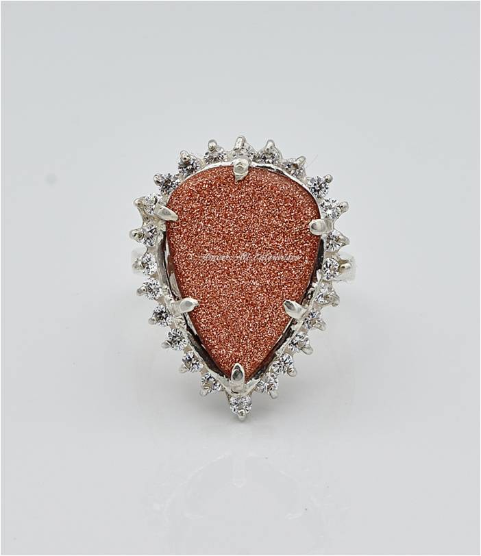 AAE 5902 Chandi Ring 925, Stone: SunSitara