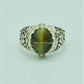 AAE 6550 Chandi Ring 925, Stone: Cat's Eye