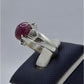 AAE 5807 Chandi Ring 925, Stone Ruby - AmeerAliEnterprises