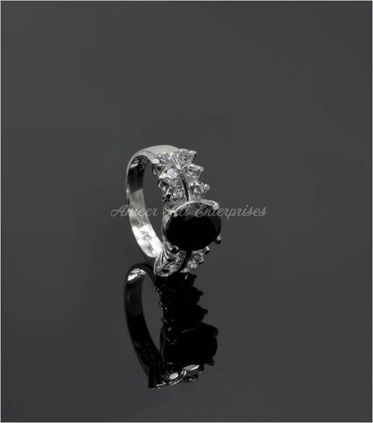 AAE 6116 Chandi Ring 925, Stone: Zircon - AmeerAliEnterprises
