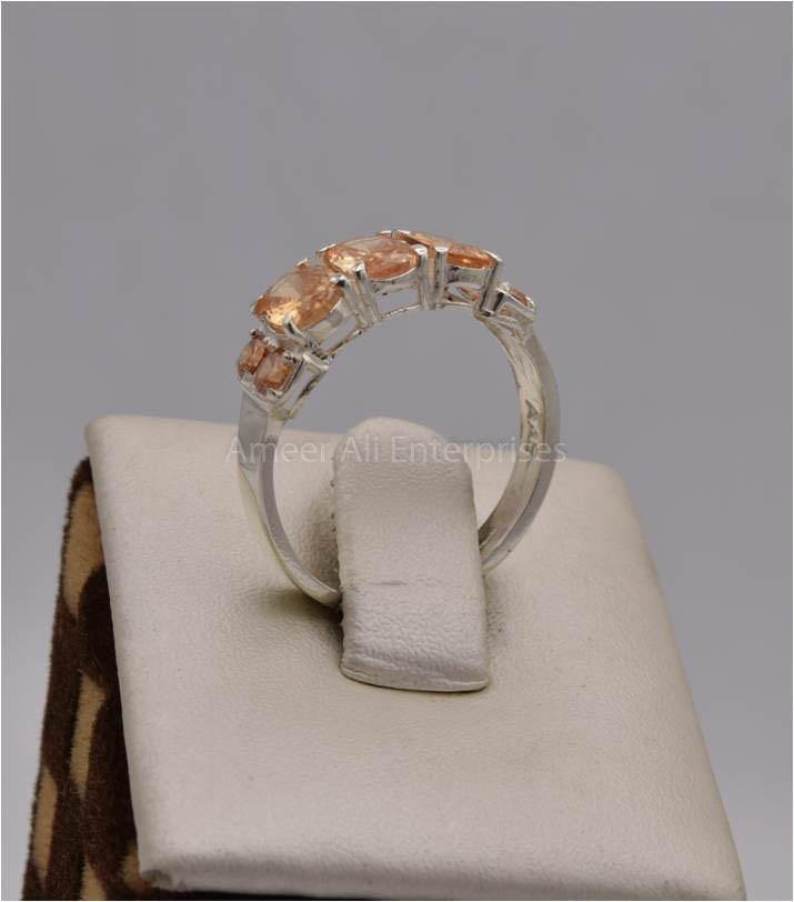 AAE 2524 Chandi Ring 925, Stone: Zircon - AmeerAliEnterprises