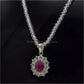 AAE 5780 Chandi Pendant 925, Stone: Ruby - AmeerAliEnterprises