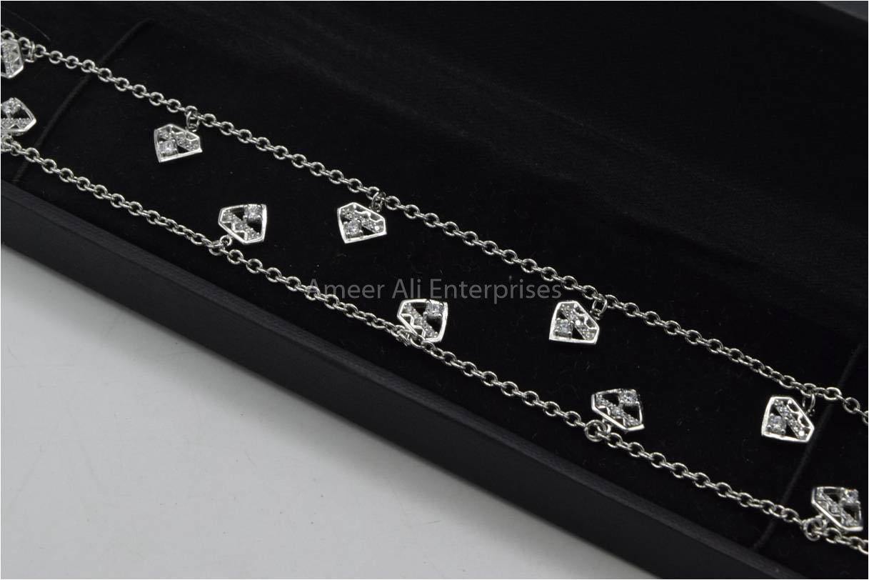 AAE 5924 Chandi Pazaib (Anklet) 925, Stone Zircon - AmeerAliEnterprises