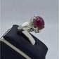 AAE 5807 Chandi Ring 925, Stone Ruby - AmeerAliEnterprises