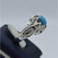 AAE 5796 Chandi Ring 925, Stone: Feroza - AmeerAliEnterprises