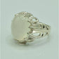 AAE 6911 Chandi Ring 925, Stone: Dur e Najaf
