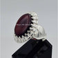 AAE 6566 Chandi Ring 925, Stone: Yamni Aqeeq