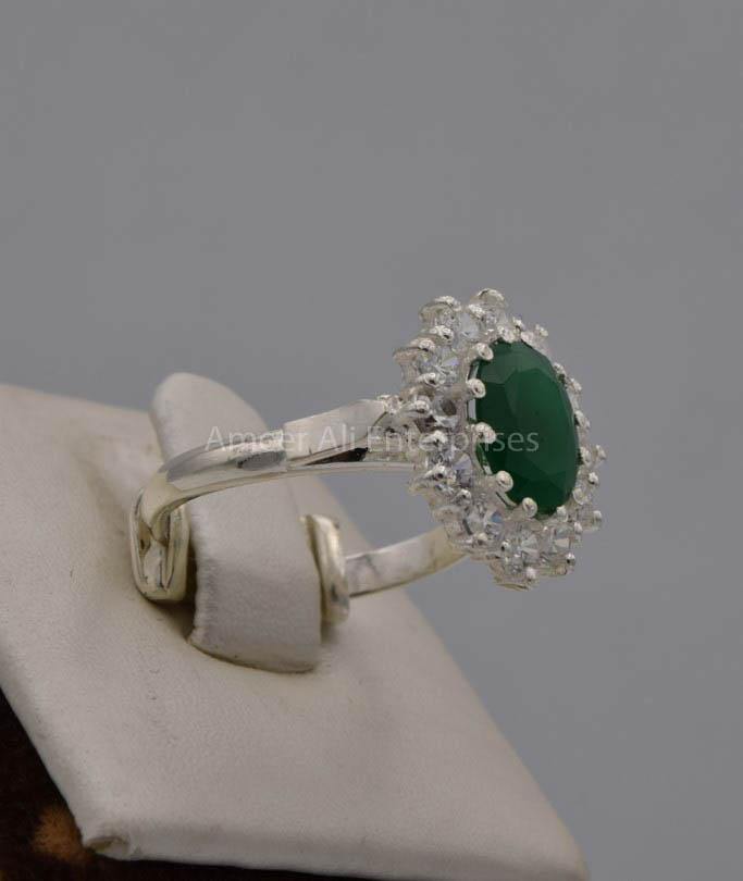 AAE 7524 Chandi Ring 925, Stone: Zircon - AmeerAliEnterprises