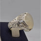 AAE 2222 Chandi Ring 925, Stone: Dur e Najaf - AmeerAliEnterprises