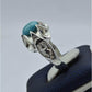 AAE 5796 Chandi Ring 925, Stone: Feroza - AmeerAliEnterprises