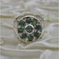 AAE 3921 Chandi Ring 925, Stone Emerald (Zamurd)