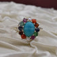 AAE 0519 Chandi Ring 925, Stone: Navratan (Nine Original Stones) - AmeerAliEnterprises