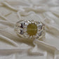 AAE 1567 Chandi Ring 925, Stone: Yellow Sapphire (Pukhraj) - AmeerAliEnterprises