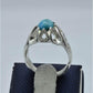 AAE 5796 Chandi Ring 925, Stone: Feroza - AmeerAliEnterprises