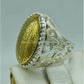AAE 6714 Chandi Ring 925, Stone: Hadeed (Ayat ul Kursi) - AmeerAliEnterprises