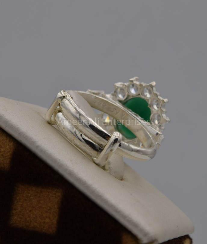 AAE 7524 Chandi Ring 925, Stone: Zircon - AmeerAliEnterprises