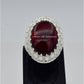 AAE 6566 Chandi Ring 925, Stone: Yamni Aqeeq