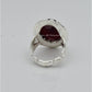 AAE 6566 Chandi Ring 925, Stone: Yamni Aqeeq