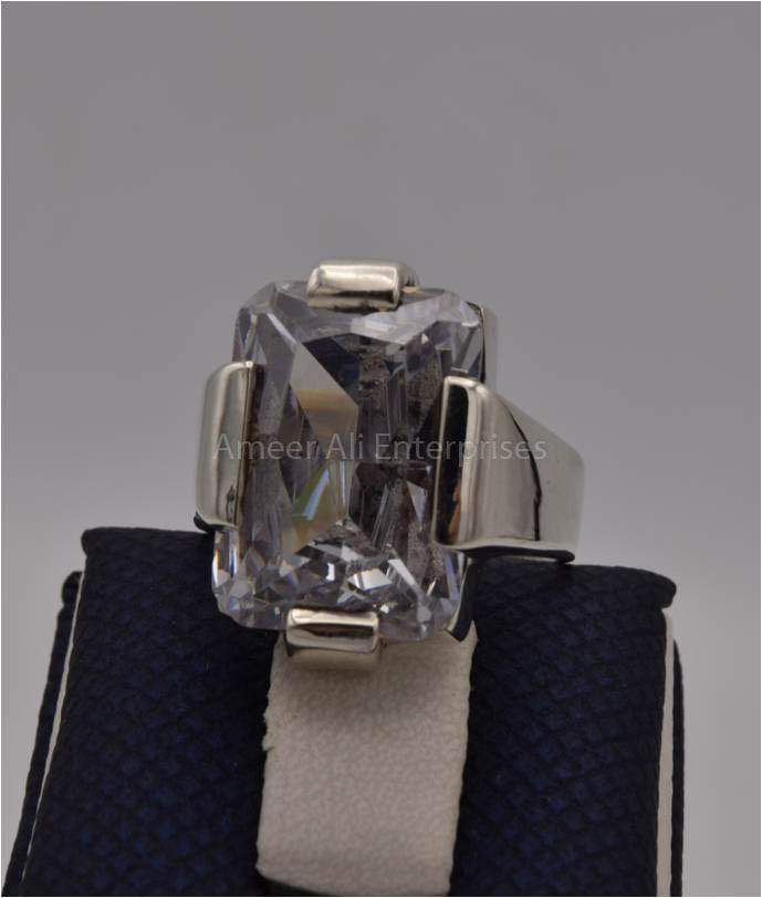 AAE 1805 Chandi Ring 925, Stone: Zircon - AmeerAliEnterprises