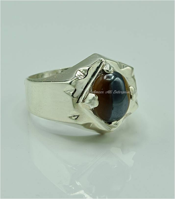 AAE 6904 Chandi Ring 925, Stone: Tiger's Eye
