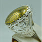 AAE 6714 Chandi Ring 925, Stone: Hadeed (Ayat ul Kursi) - AmeerAliEnterprises