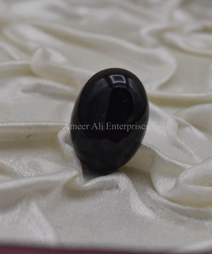 AAE 1385 Black Aqeeq Stone - AmeerAliEnterprises