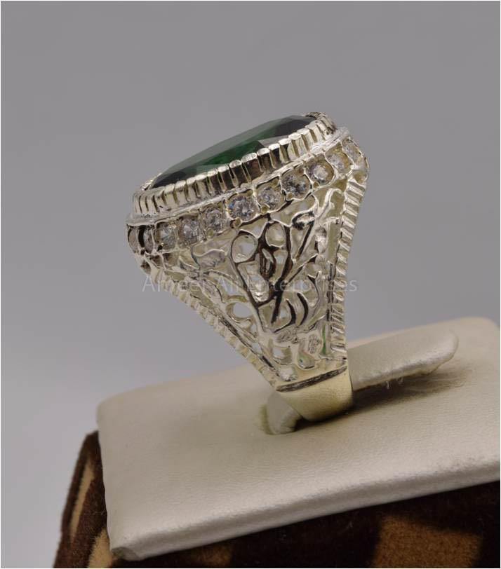 AAE 7523 Chandi Ring 925, Stone: Zircon - AmeerAliEnterprises