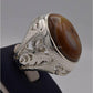 AAE 2310 Chandi Ring 925, Stone: Sulemani Aqeeq - AmeerAliEnterprises