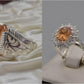 Silver Couple Rings: Pair 36,  Stone: Zircon - AmeerAliEnterprises