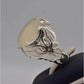 AAE 2222 Chandi Ring 925, Stone: Dur e Najaf - AmeerAliEnterprises