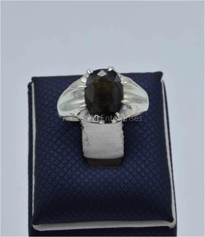 AAE 5821 Chandi Ring 925, Stone: Zabarjad - AmeerAliEnterprises