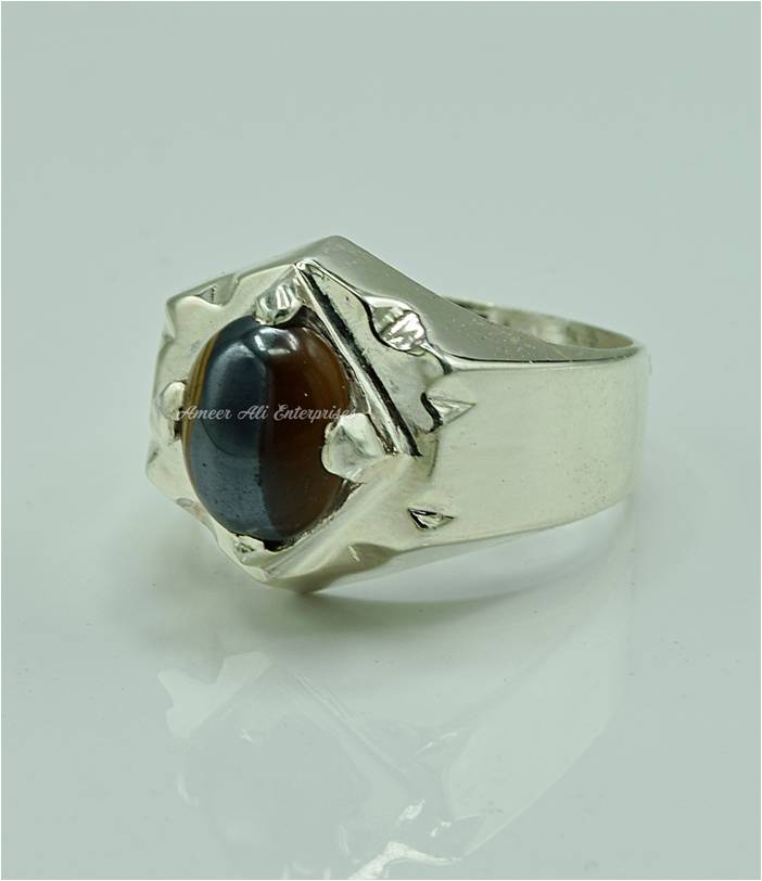 AAE 6904 Chandi Ring 925, Stone: Tiger's Eye