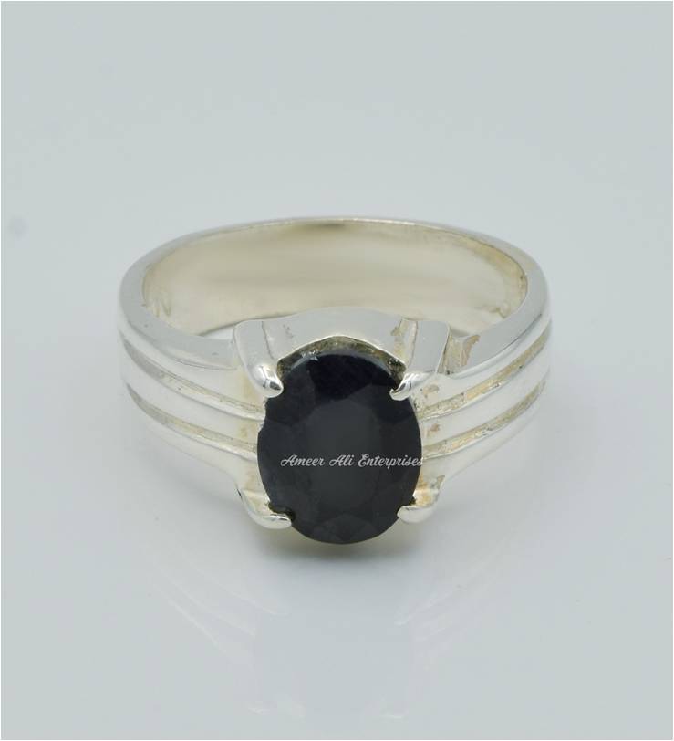 AAE 6251 Chandi Ring 925, Stone: Neelam