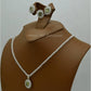 AAE 6105 CHANDI SET 925, STONE: ZIRCON - AmeerAliEnterprises
