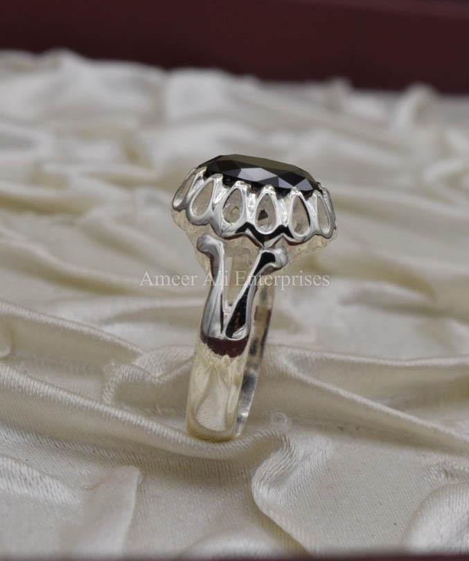 AAE 0305 Chandi Ring 925, Stone: Zircon - AmeerAliEnterprises