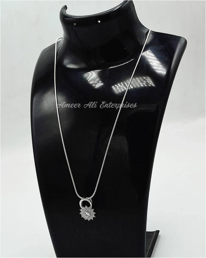 AAE 6205 Chandi Pendant 925, Stone: Zircon - AmeerAliEnterprises