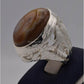 AAE 2310 Chandi Ring 925, Stone: Sulemani Aqeeq - AmeerAliEnterprises
