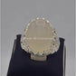 AAE 2219 Chandi Ring 925, Stone: Dur e Najaf - AmeerAliEnterprises