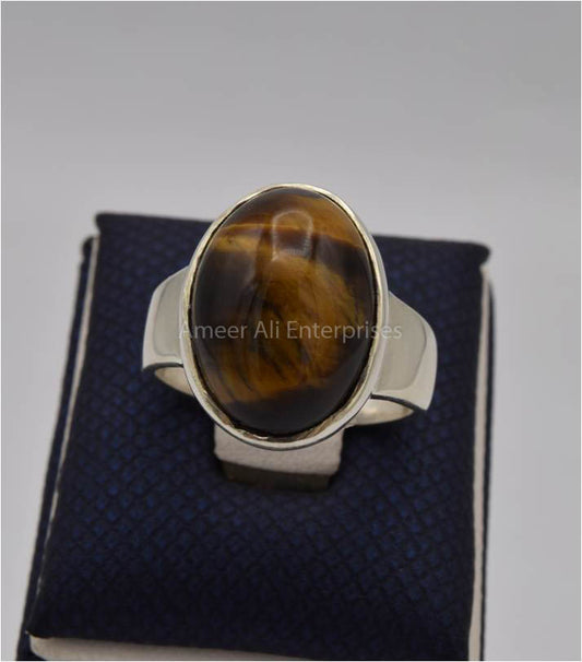 AAE 3553 Chandi Ring 925, Stone: Tiger's Eye