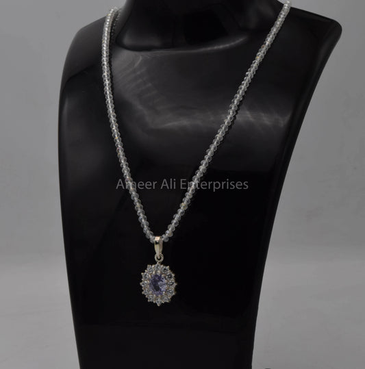 AAE 5729 Chandi Pendant 925, Stone: Zircon - AmeerAliEnterprises