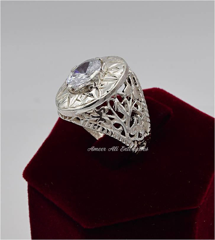 AAE 6558 Chandi Ring 925, Stone: Zircon