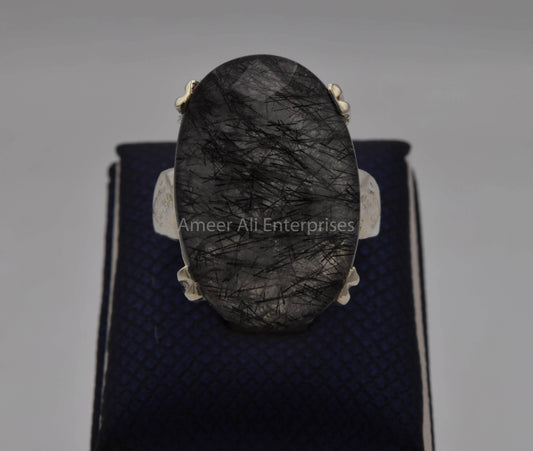 AAE 5640 Chandi Ring, Stone: Moh e Najaf - AmeerAliEnterprises