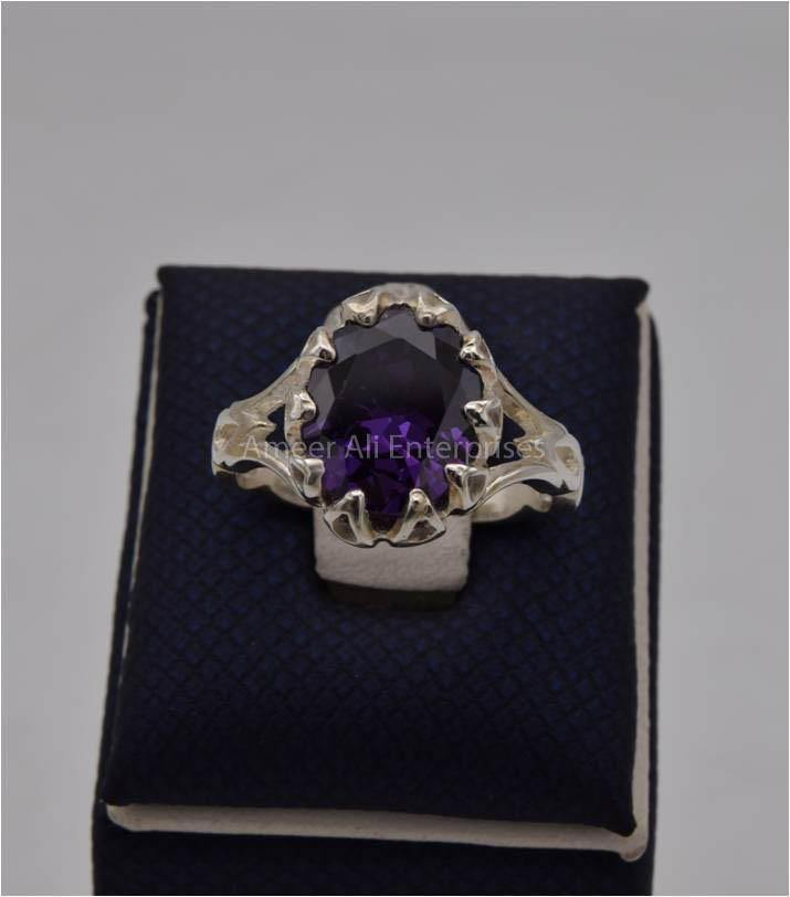AAE 5632 Chandi Ring 925, Stone: Zircon - AmeerAliEnterprises