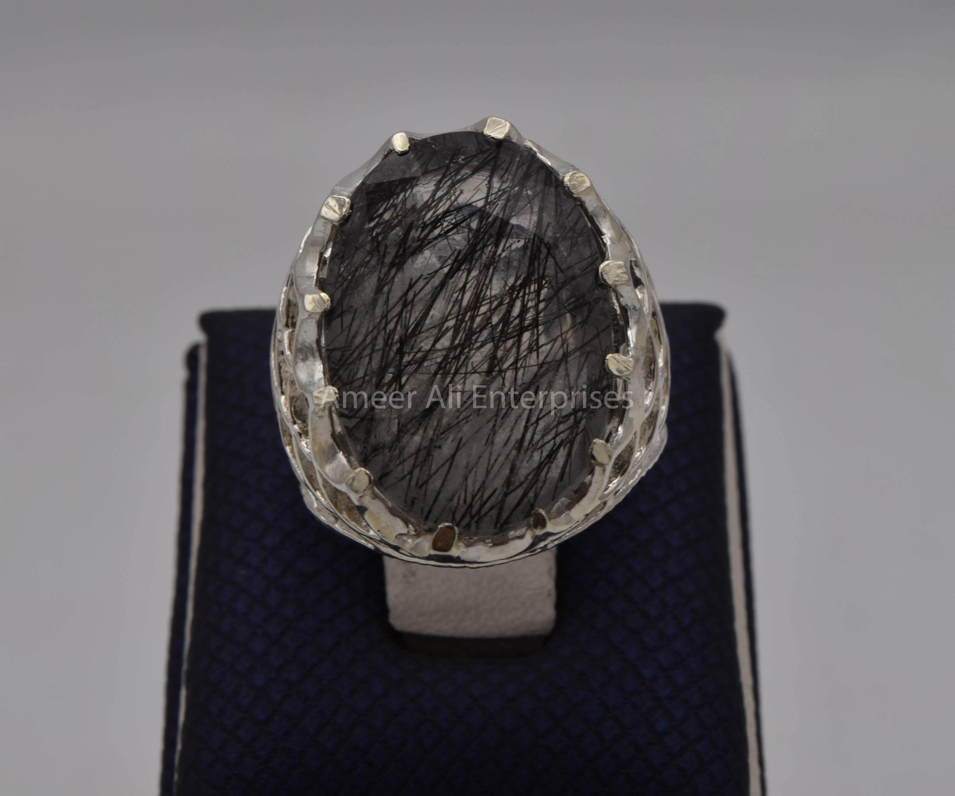 AAE 5643 Chandi Ring, Stone: Moh e Najaf - AmeerAliEnterprises