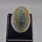 AAE 5605 Chandi Ring 925, Stone: Sulemani Aqeeq - AmeerAliEnterprises