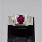 AAE 6574 Chandi Ring 925, Stone: Ruby