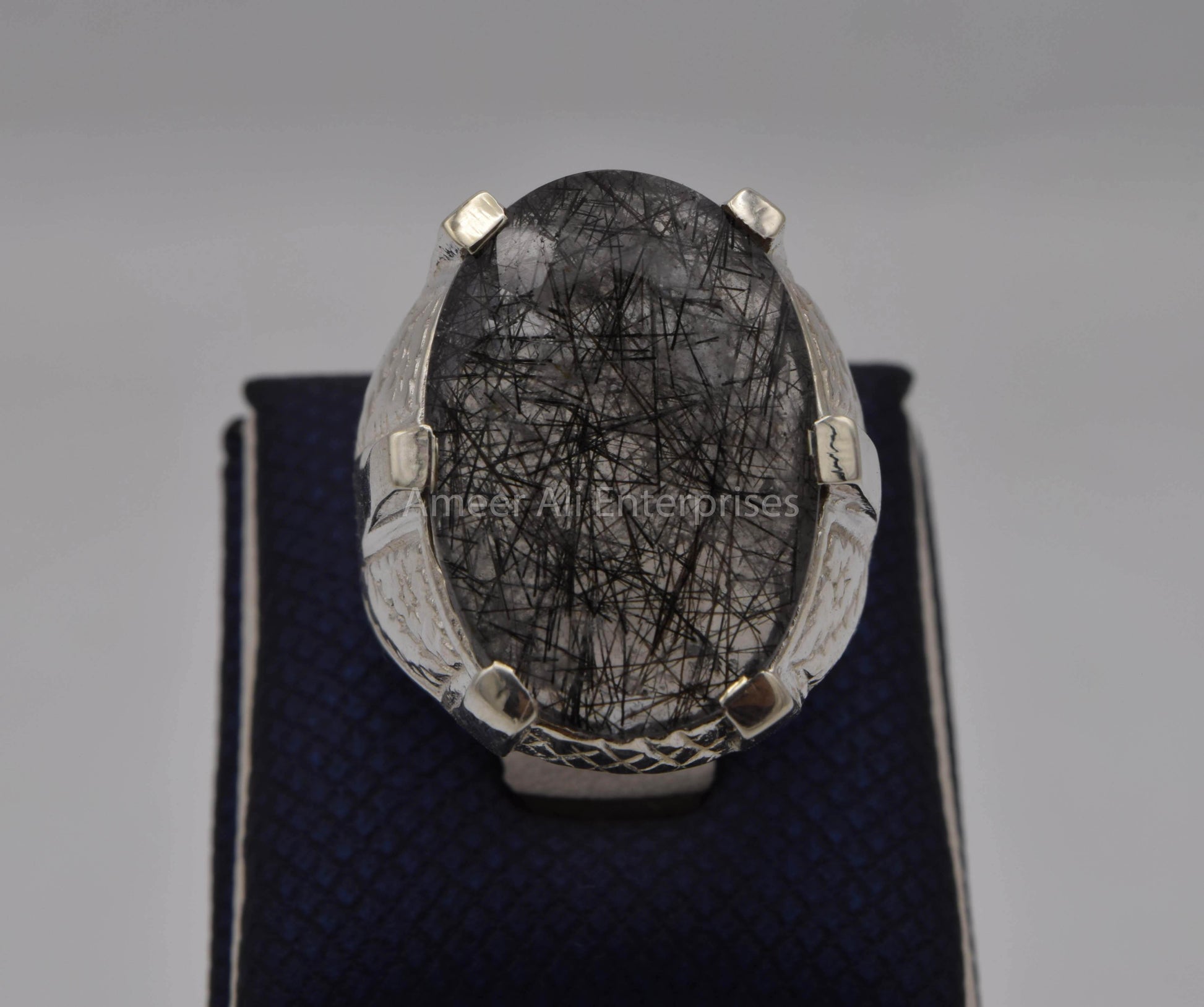 AAE 5645 Chandi Ring, Stone: Moh e Najaf - AmeerAliEnterprises