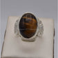 AAE 3554 Chandi Ring 925, Stone: Tiger's Eye